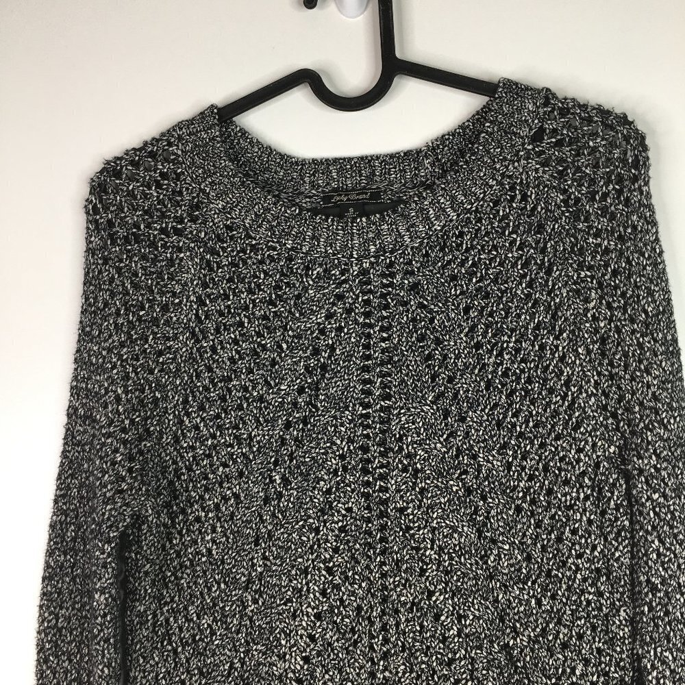Lucky Brand Gray Knit Sweater with Crew Neckline - Picture 2 of 6